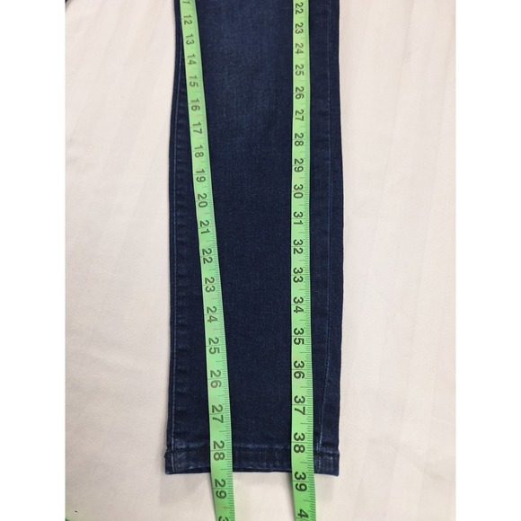 Good American Good Waist Skinny Jeans Dark Indigo Blue High Rise Size 6 /28 - Picture 5 of 7